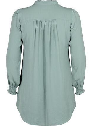 Zizzi Tunika med smock, Chinois Green, Packshot image number 1