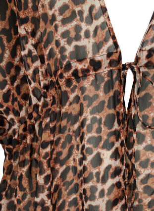 Zizzi Strandkimono med tryck, Leopard, Packshot image number 2