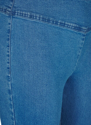 Zizzi Stretchiga jeggings med hög midja, Light Blue, Packshot image number 2