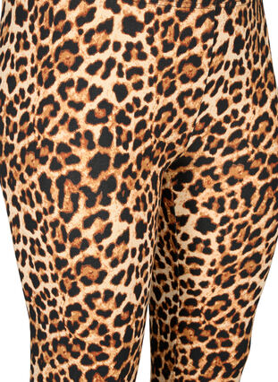 Zizzi Viskos leggings med leopardmönster, Leo, Packshot image number 2