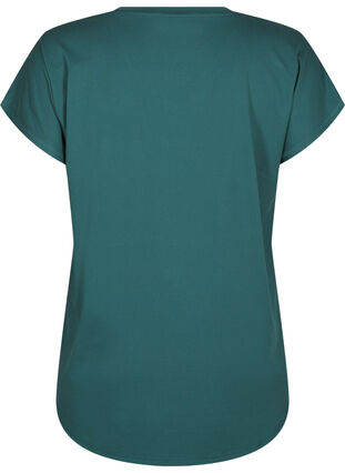 Zizzi V-ringad tränings-t-shirt, Bistro Green, Packshot image number 1