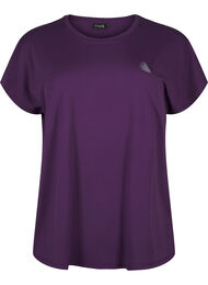 Enfärgad tränings t-shirt, Purple Pennant