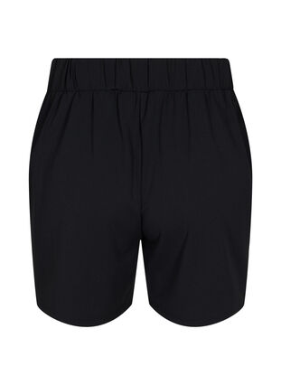 Zizzi Shorts med fickor och lös passform, Black, Packshot image number 1