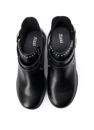 Zizzi Wide fit - Ankelboots med nitar, Black, Packshot image number 2