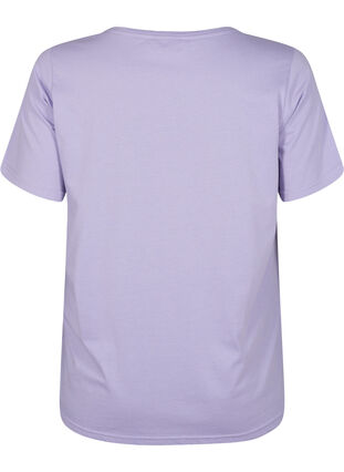 Zizzi FLASH - T-shirt med motiv, Lavender, Packshot image number 1