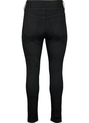 Zizzi Superslimmade Bea-jeans med extra hög midja, Black, Packshot image number 1