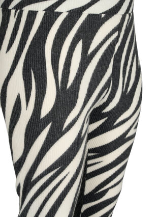 Zizzi Leggings med zebramönster, White Zebra, Packshot image number 2