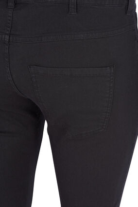Zizzi Super slim Amy jeans med hög midja, Black, Packshot image number 2