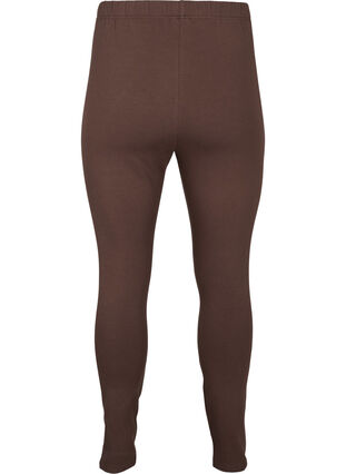 Zizzi Leggings i bomull med foder, Chocolate Martini, Packshot image number 1