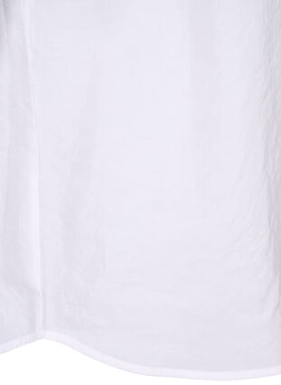 Zizzi Blus i TENCEL™ Modal med broderidetaljer, Bright White, Packshot image number 4