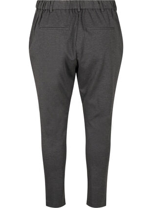 Zizzi Croppade Maddison byxor, Dark Grey Melange, Packshot image number 1