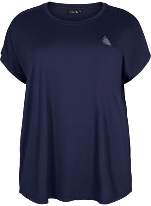 Zizzi Kortärmad t-shirt för träning, Night Sky, Packshot image number 0