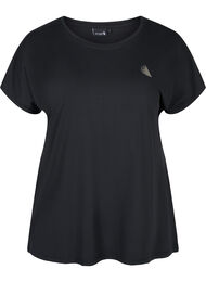 Enfärgad tränings t-shirt, Black