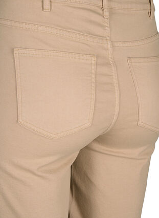 Zizzi Åtsittande jeansshorts med hög midja, Nomad, Packshot image number 3