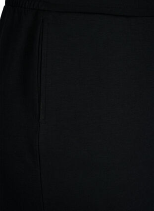 Zizzi Shorts i modalmix med fickor, Black, Packshot image number 3