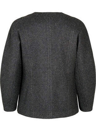 Zizzi Skräddarsydd kavaj, Dark Grey Melange, Packshot image number 1