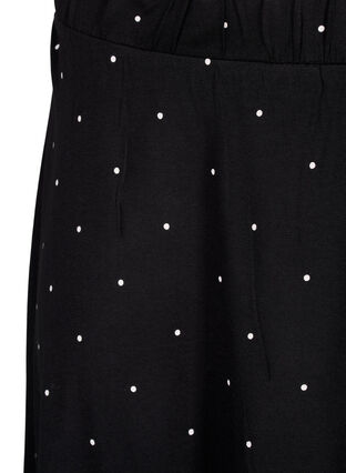 Zizzi 2-pack kjol i viskos, Black / Black W. dot, Packshot image number 2