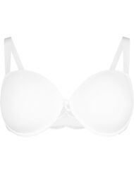 Formgjuten BH med mesh, Bright White