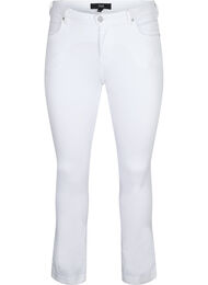 Slim fit Emily jeans med normalhög midja, White, Packshot