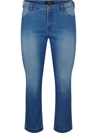 Slim fit Emily jeans med normalhög midja, Light blue, Packshot