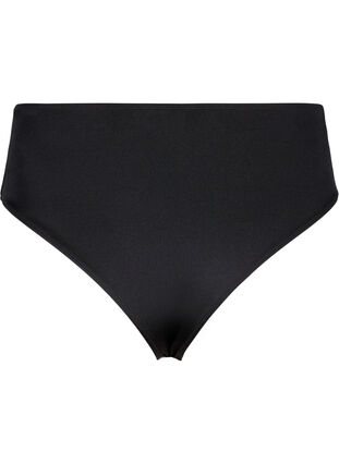 Zizzi Enfärgad bikiniunderdel med normal midja, Black, Packshot image number 1