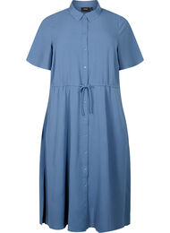 Skjortklänning med korta ärmar, Vintage Indigo