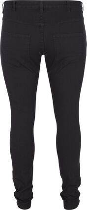 Zizzi Super slim Amy jeans med hög midja, Black, Packshot image number 1