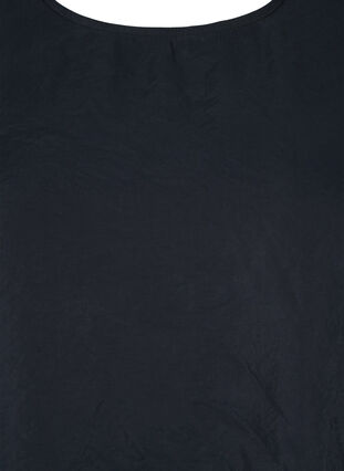 Zizzi Blus i TENCEL™ Modal med broderidetaljer, Black, Packshot image number 2
