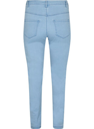 Zizzi Emily jeans med smal passform och normal midja, Ex Lt Blue, Packshot image number 1