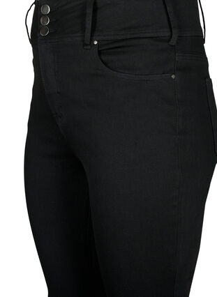 Zizzi Superslimmade Bea-jeans med extra hög midja, Black, Packshot image number 2