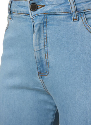 Zizzi Ellen bootcut jeans med hög midja, Ex Lgt Blue, Packshot image number 2