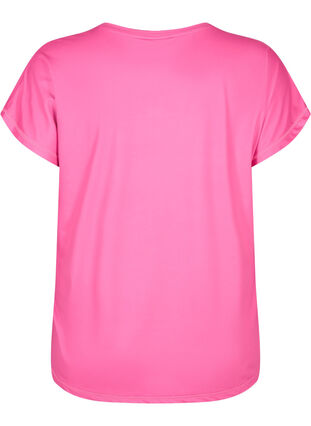 Zizzi Kortärmad t-shirt för träning, Raspberry Rose, Packshot image number 1