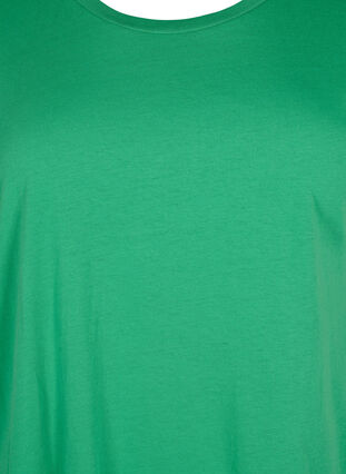 Zizzi Kortärmad t-shirt i bomullsblandning, Kelly Green, Packshot image number 2