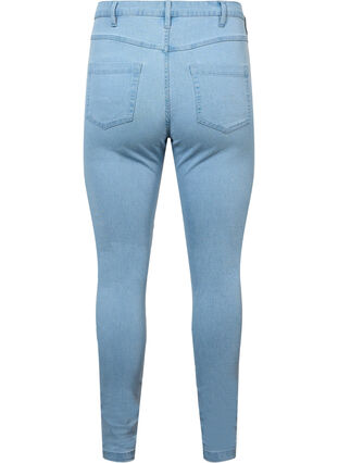 Zizzi Super slim Amy jeans med hög midja, Ex Lgt Blue, Packshot image number 1