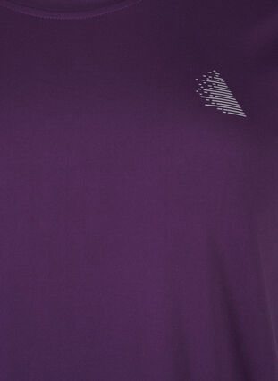 Zizzi Tränings-T-shirt med smal passform och rund hals, Purple Pennant, Packshot image number 2