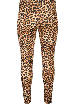 Zizzi Viskos leggings med leopardmönster, Leo, Packshot image number 1