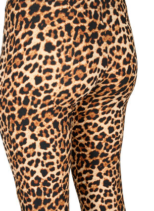 Zizzi Viskos leggings med leopardmönster, Leo, Packshot image number 3