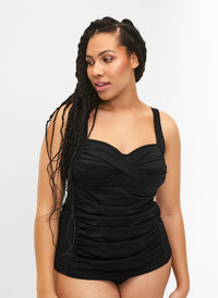 Tankini med drapering, Black, Model