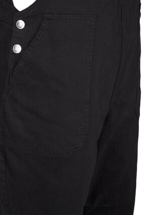 Zizzi Denim overaller, Black, Packshot image number 3