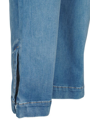 Zizzi Bootcutjeans med slits, Blue Denim, Packshot image number 4