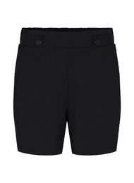 Shorts med fickor och lös passform, Black