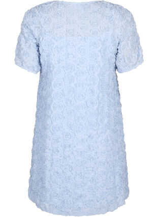 Zizzi Festklänning med 3D-blommor, Cashmere Blue, Packshot image number 1