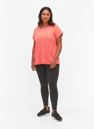Zizzi Kortärmad t-shirt för träning, Dubarry, Model image number 2