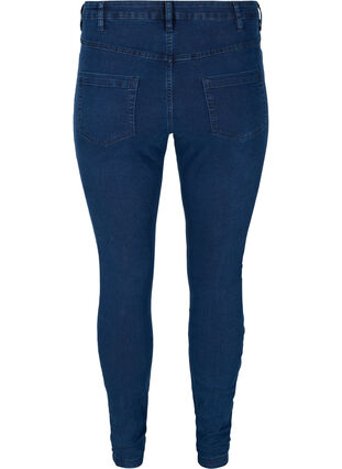 Zizzi Super slim Amy jeans med hög midja, Dark blue, Packshot image number 1