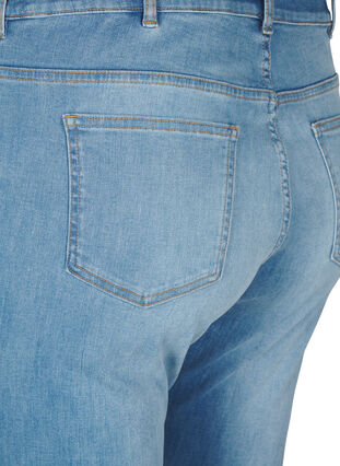 Zizzi Bootcutjeans med slits, Blue Denim, Packshot image number 3