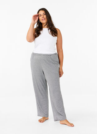 Zizzi Pyjamasbyxor med fickor, Striped DGM , Model image number 0