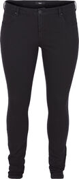 Super slim Amy jeans med hög midja, Black