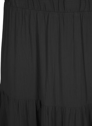 Zizzi Lång kjol med resår i midjan, Black, Packshot image number 2