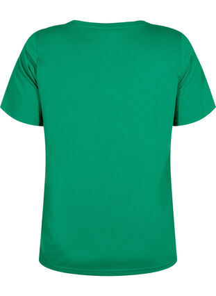 Zizzi T-shirt från FLASH med tryck, Jolly Green, Packshot image number 1