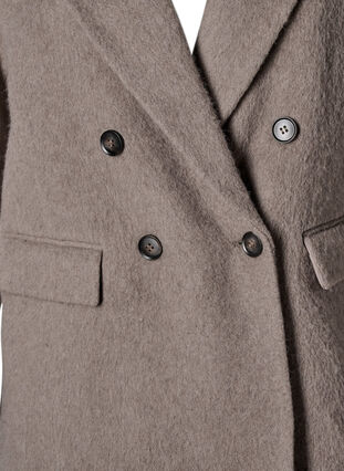 Zizzi Ullblazer med borstad struktur, Desert Taupe Mel., Packshot image number 2